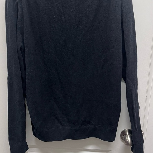 Tommy Hilfiger Men's Black Pima cotton blend collared sweater size L - Picture 2 of 9